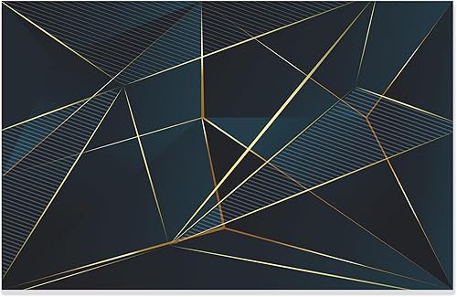 Miniatura 4 de Papel tapiz de pared Golden Line para dormitorio (no se puede despegar y pegar)