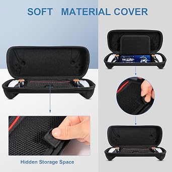 14 in 1 Accessory Set, Compatible With Playstation Portal, Suitable for PS5 EVA Hard Luggage, Soft Silicone Protective Cover, 2X 9H Shatter Resistant Tempered Glass Screen Protector, 4 Silicone Caps