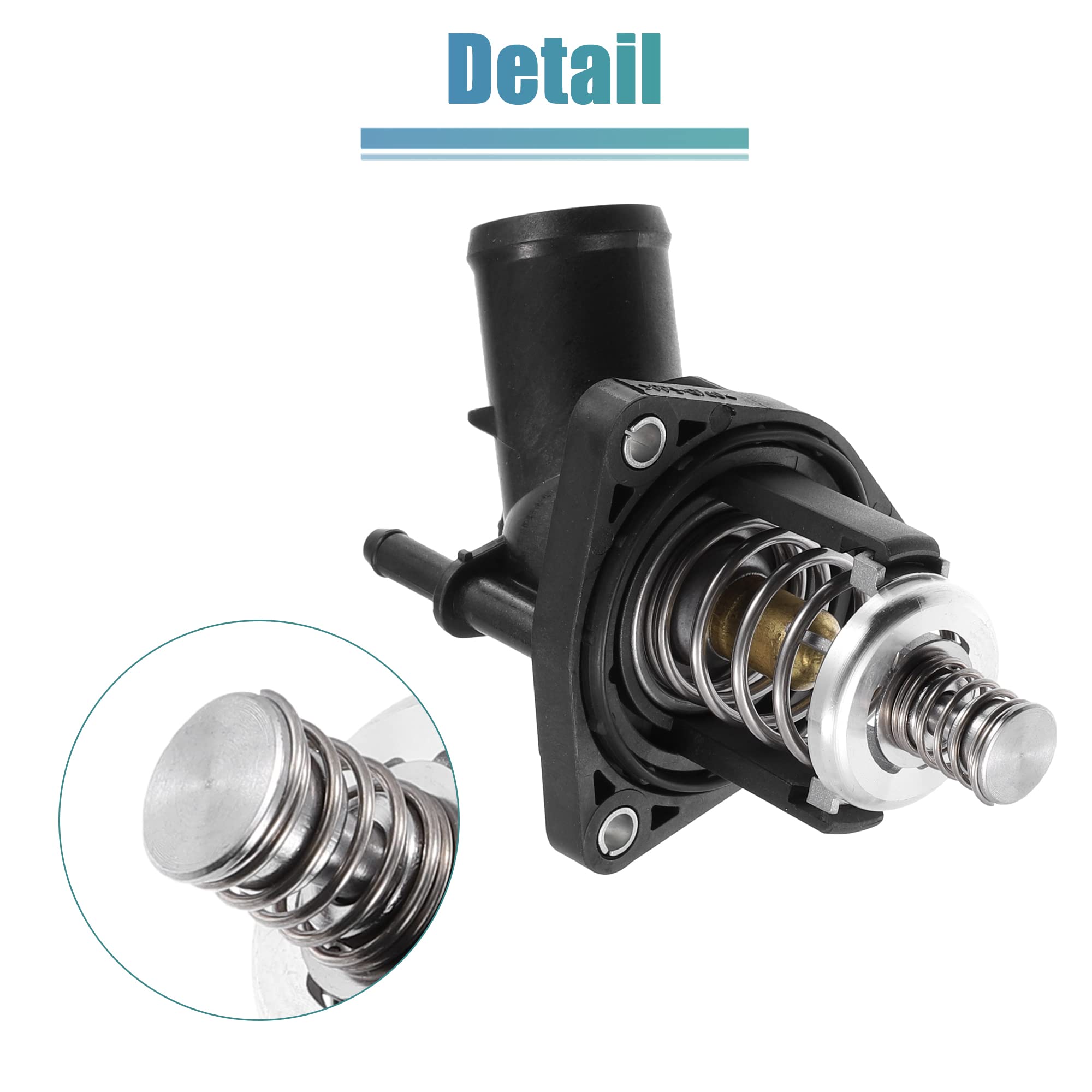 X AUTOHAUX 12674639 Engine Coolant Thermostat Housing Assembly for