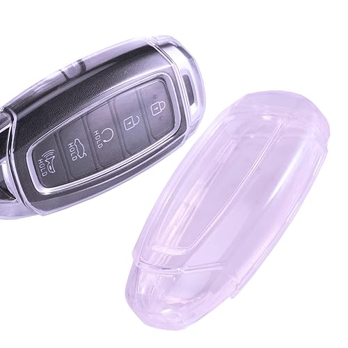 Miniatura 1 de TANGSEN Funda para llavero de TPU compatible con Hyundai Accent Azera Elantra GT Grandeur I30 IG IX35 Kona Palisade Santa Fe Solaris 4 5 botones