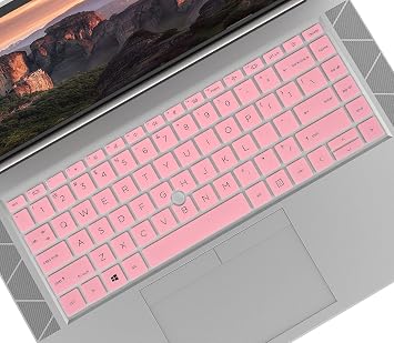 Keyboard Cover Skin for 14" HP EliteBook 840 G7 G8 Notebook PC,14" HP EliteBook 845 G7 G8 Keyboard Protector[Not for HP Elitebook 840 G5/G6]-Pink