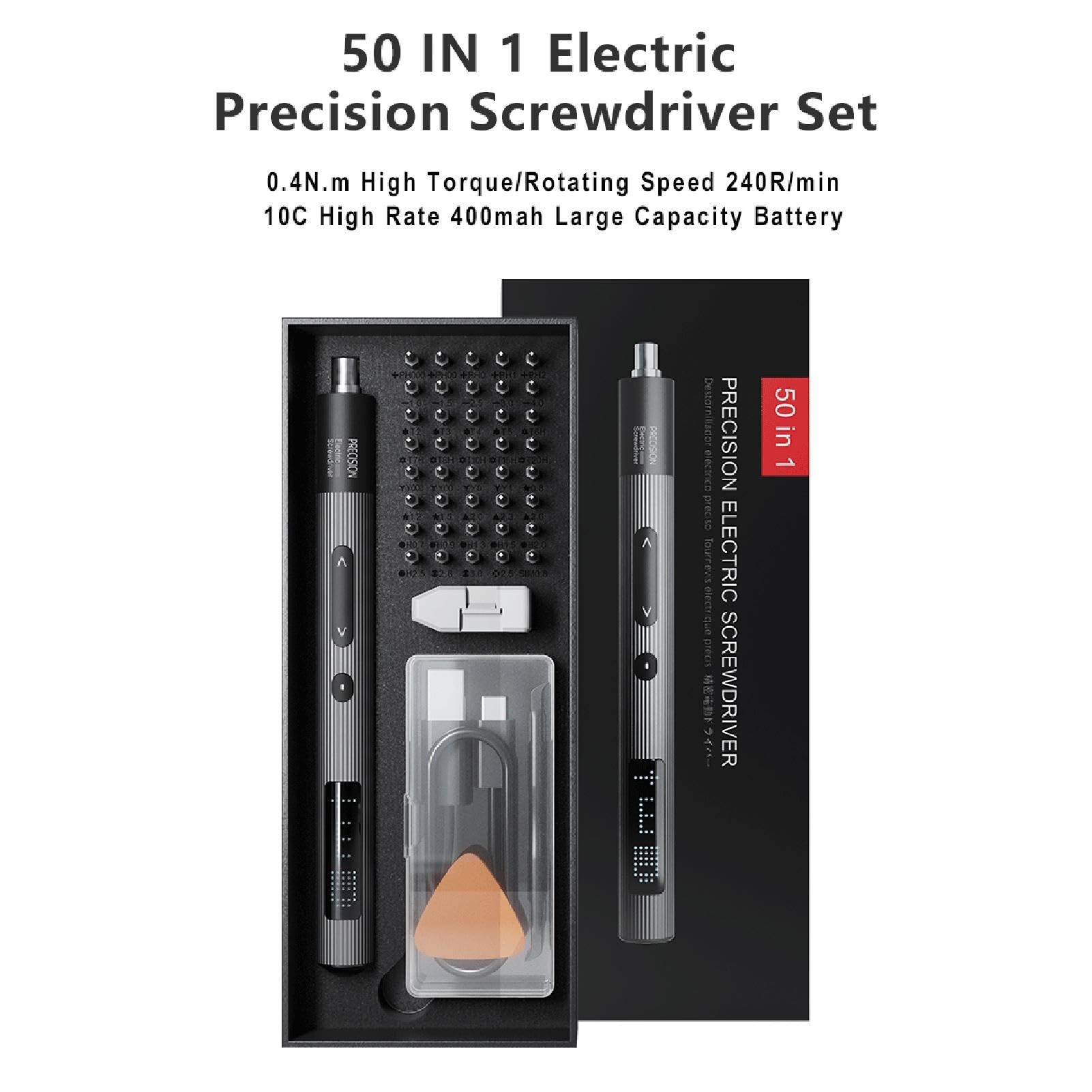 Electric Screwdriver Bit Kit, 3 ustawienia obrotowego, zestaw narzędzi do naprawy elektroniki, zestaw śrub do naprawy telefonu, narzędzia do naprawy aparatu, zestaw do naprawy laptopa,