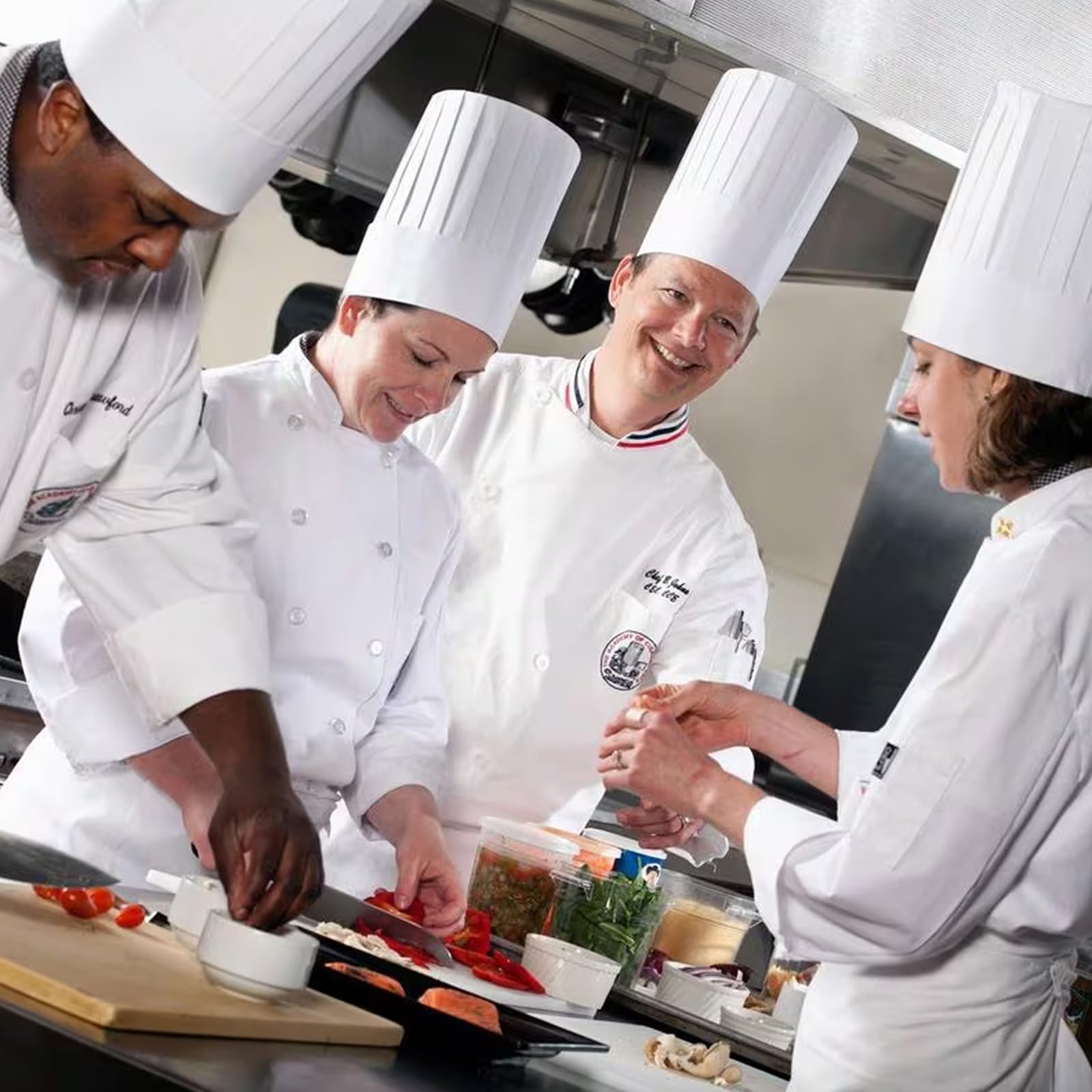 VPB Cappello Da Chef Unisex Regolabile Per Barbecue Cucina Ristorante Feste Da Forno Casa Scolastico Bianco