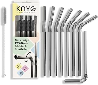 StrawBros | The Stainless Steel Flexible Straw Only | Patented and Hygiene Certified | Reusable Metal Straw