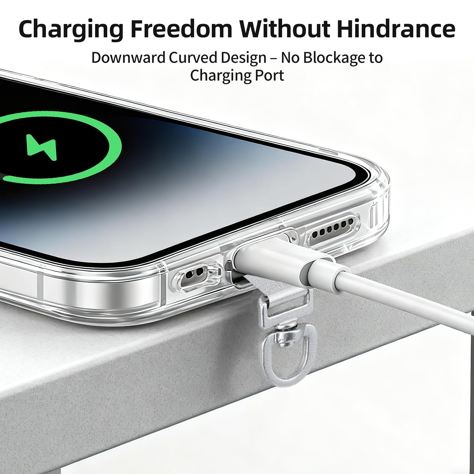 Yojaro 360° Rotating Stainless Steel Phone Tether Tab (3-Pack) - Universal for iPhone & Other Phones (Fits Wristbands/Necklaces/Crossbody Straps) - 5