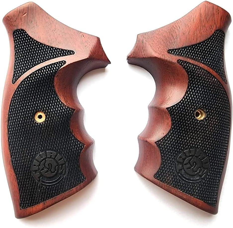 [BMPL] Hardwood Luxury Laser Grips Compatible with Taurus Medium/Large Frame.357 M44, 65, 66, 80, 82, 83, 96, 431, 441, 607, 608, 669 Revolver Handmade