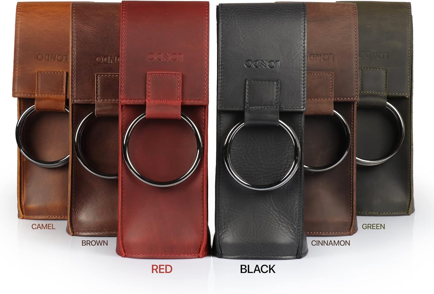 Londo Genuine Leather Wine Bottle Holder – Stylish & Durable Wine Carrier for Travel, Picnics, and Gifting