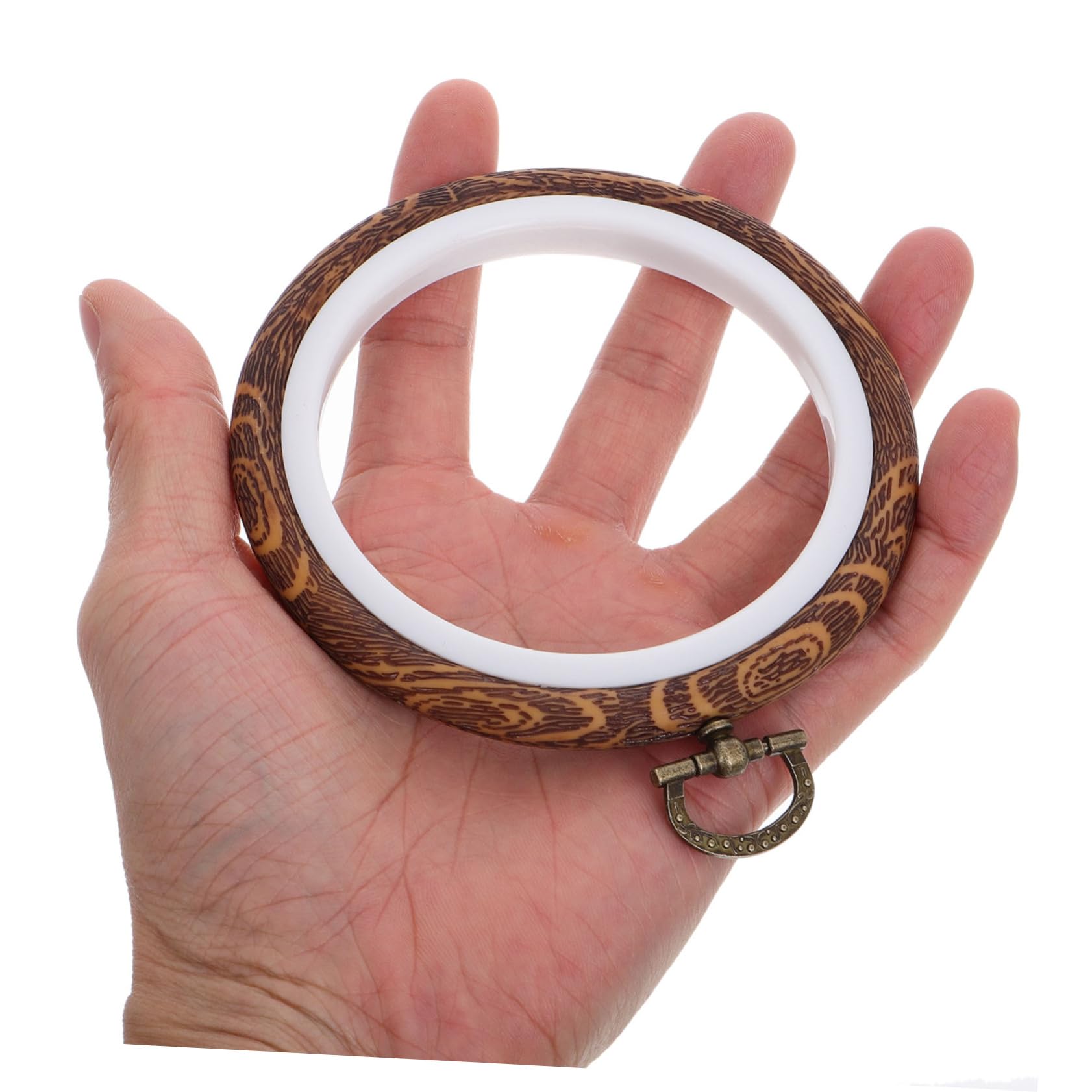 Holibanna Bastidor de Bordado Ovalado para Bordado, 10 Piezas | Pp Plástico y Metal, Diseño Portátil, Efecto Tridimensional, para Manualidades y Decoración del Hogar