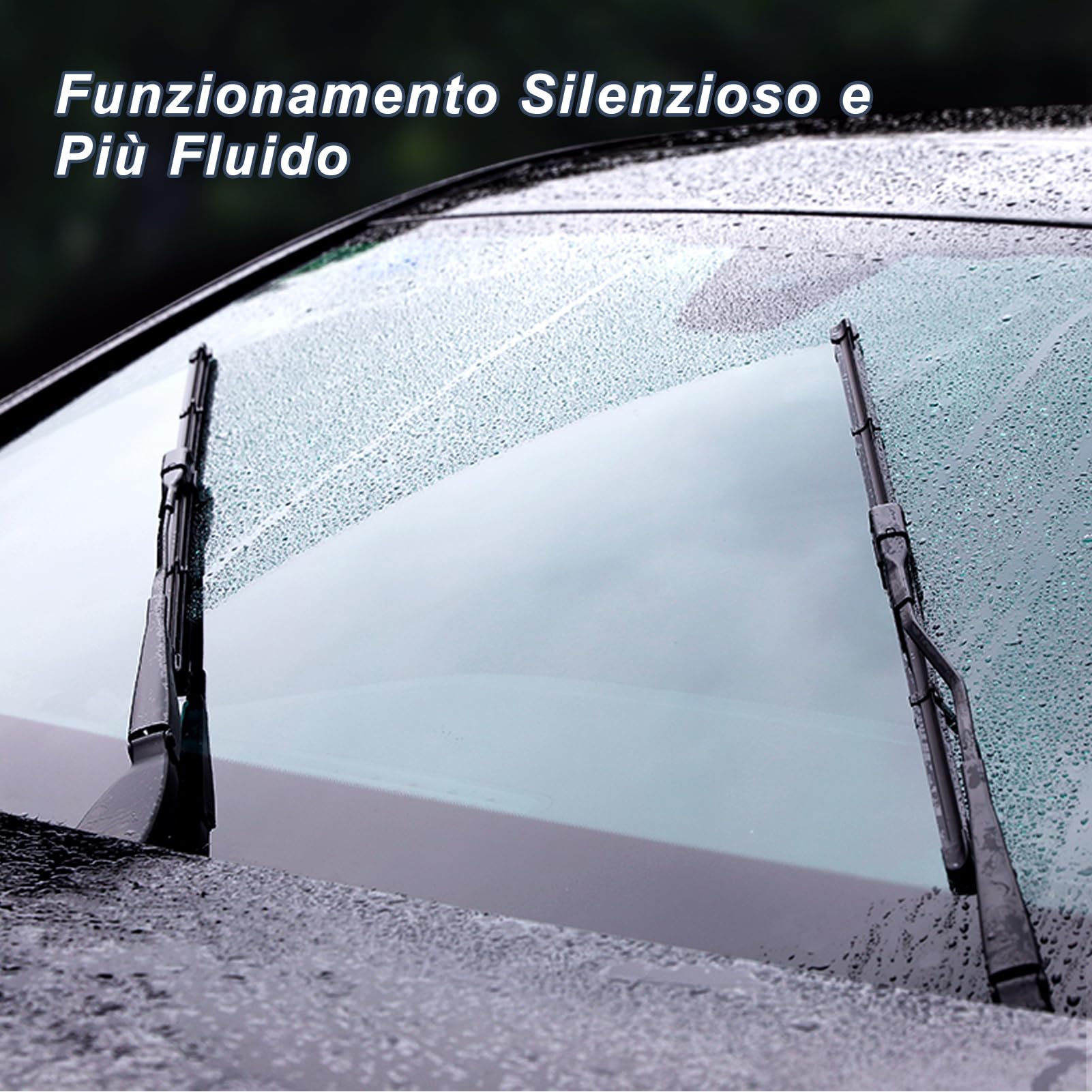 Set Tergicristalli, Sostituzione Spazzole Tergicristallo,Spazzole Tergicristallo Anteriori e Posteriore Set 3,Tergicristalli per 500 500C 500L Dal 2009 Al 2023