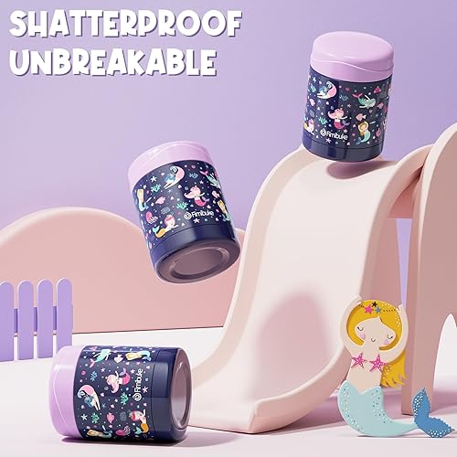 Miniatura 8 de Fimibuke Tarro de Comida Aislado para Niños, Paquete de 2 de 12 OZ Libre de BPA Tarro de Almuerzo de Acero Inoxidable al Vacío para Comida Caliente