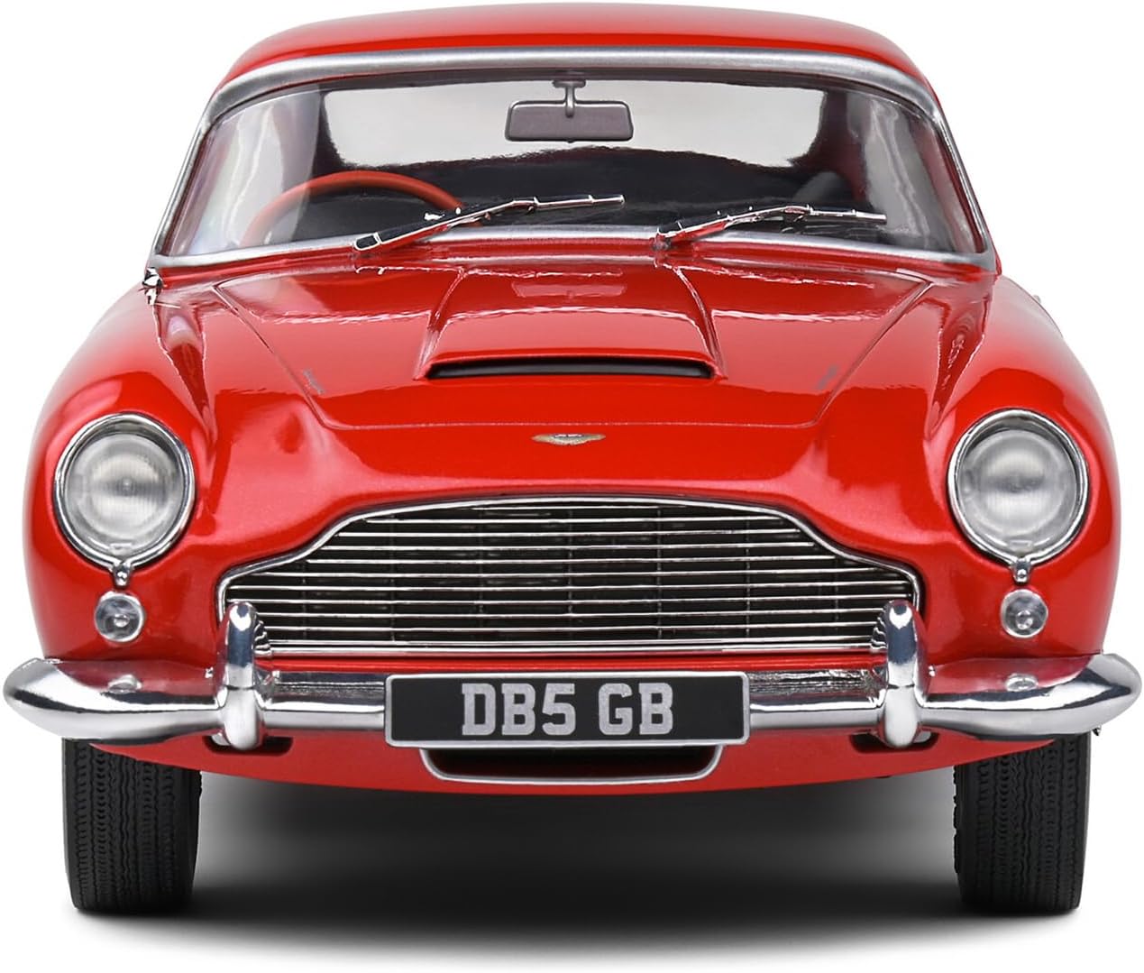 1964 DB5 RHD (Right Hand Drive) Red Metallic 1/18 Diecast Model Car by Solido S1807103