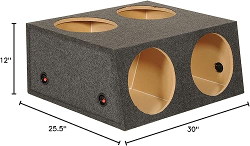 Miniatura 10 de QPower AC12D - Caja de subwoofer dividida sellada de 4 orificios y 12 pulgadas Planet Audio AC12D de 1800 vatios con bobina de voz dual (paquete de