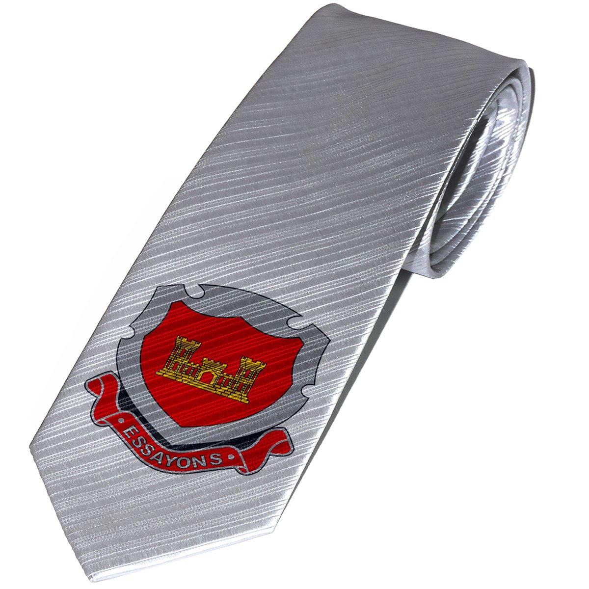 ExpressItBest Necktie/Tie with U.S. Army Corps of Engineers, regimental insignia