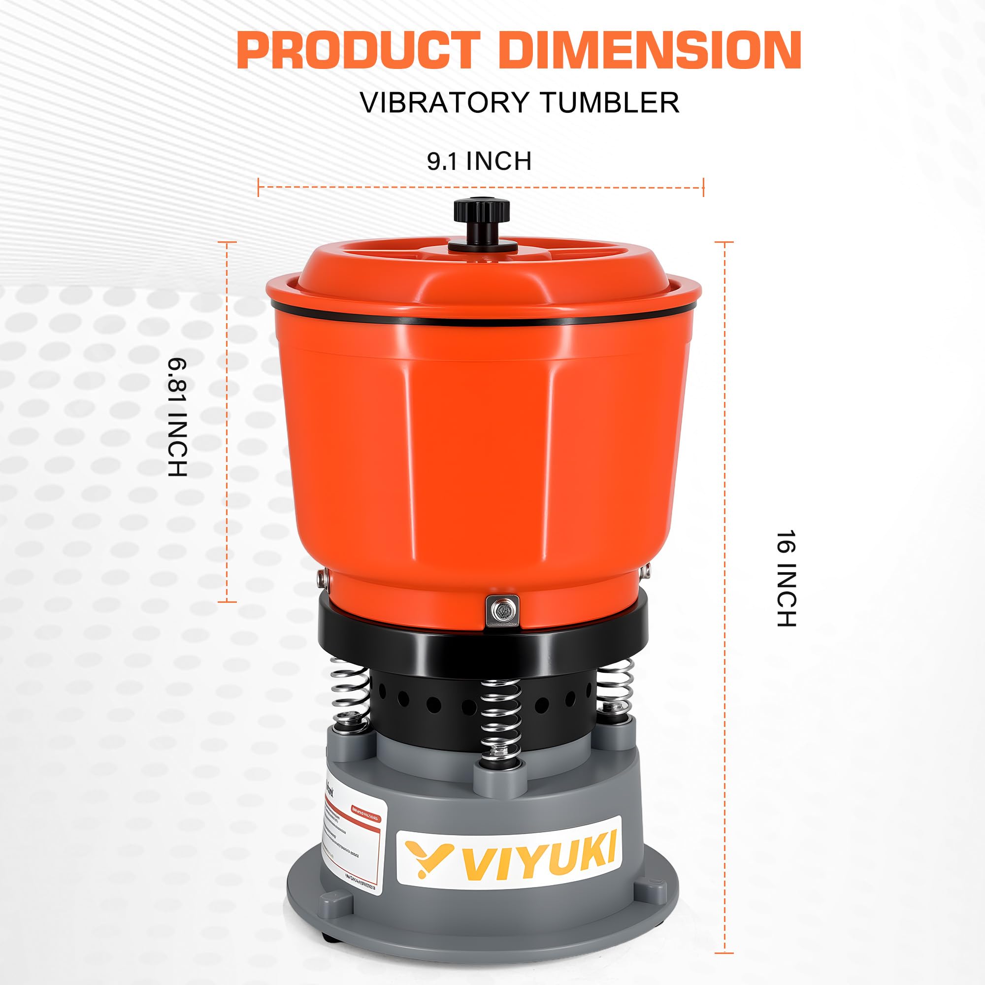 J*H様 ラギッドファクトリー RUGGED FACTORY ビブラム vibr VIYUKI 9LBS Vibratory Tumbler Polishing Machine for Rocks/Metal