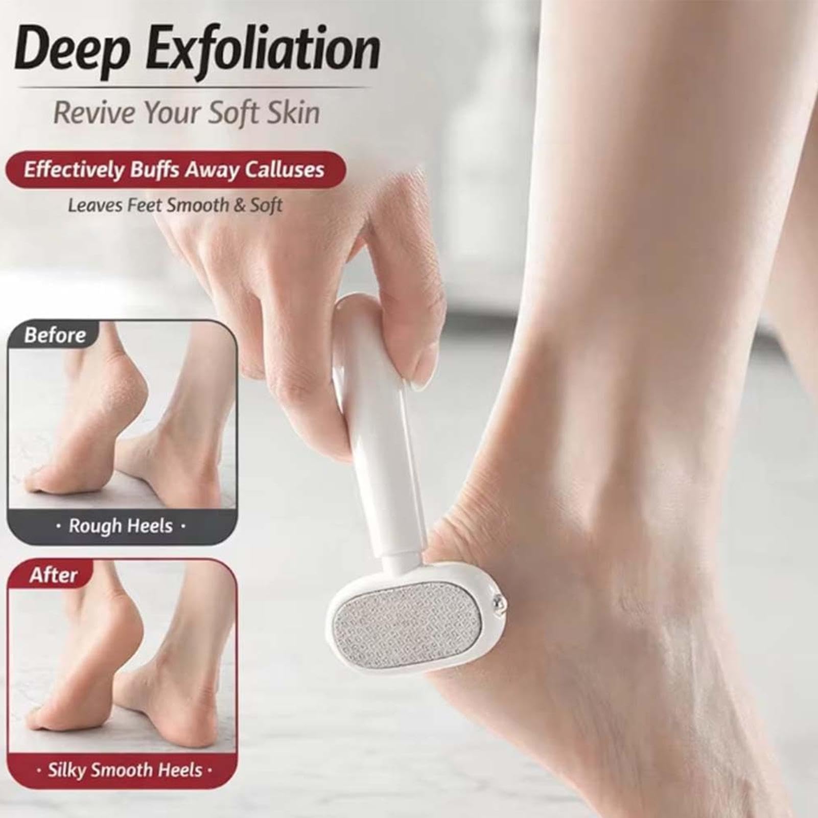 Lima per piedi Attrezzo Portatile per Pedicure al Tallone | Lima per Talloni Screpolati Regalo per Compleanno Salone Donna Uomo Infermiera Mamma Papà