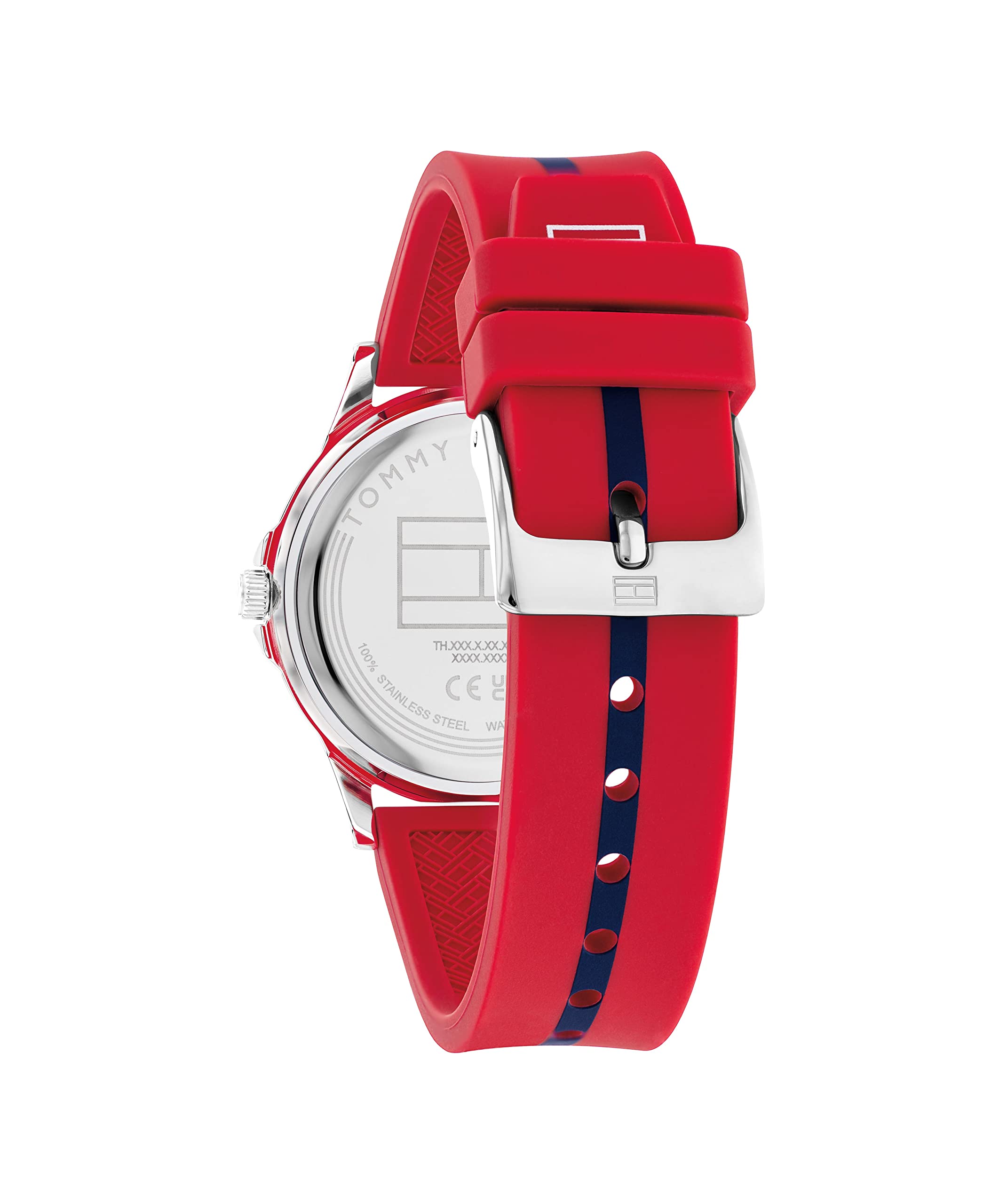Tommy Hilfiger - Reloj para niño de Color Rojo con Correa de Silicona. Colección Niños - 1720035