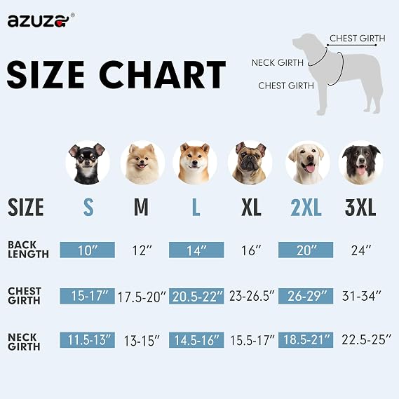 azuza Waterproof Dog Winter Coat Fleece Warm Dog Jacket for Small Dogs