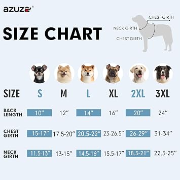 azuza Waterproof Dog Winter Coat Fleece Warm Dog Jacket for Small Dogs