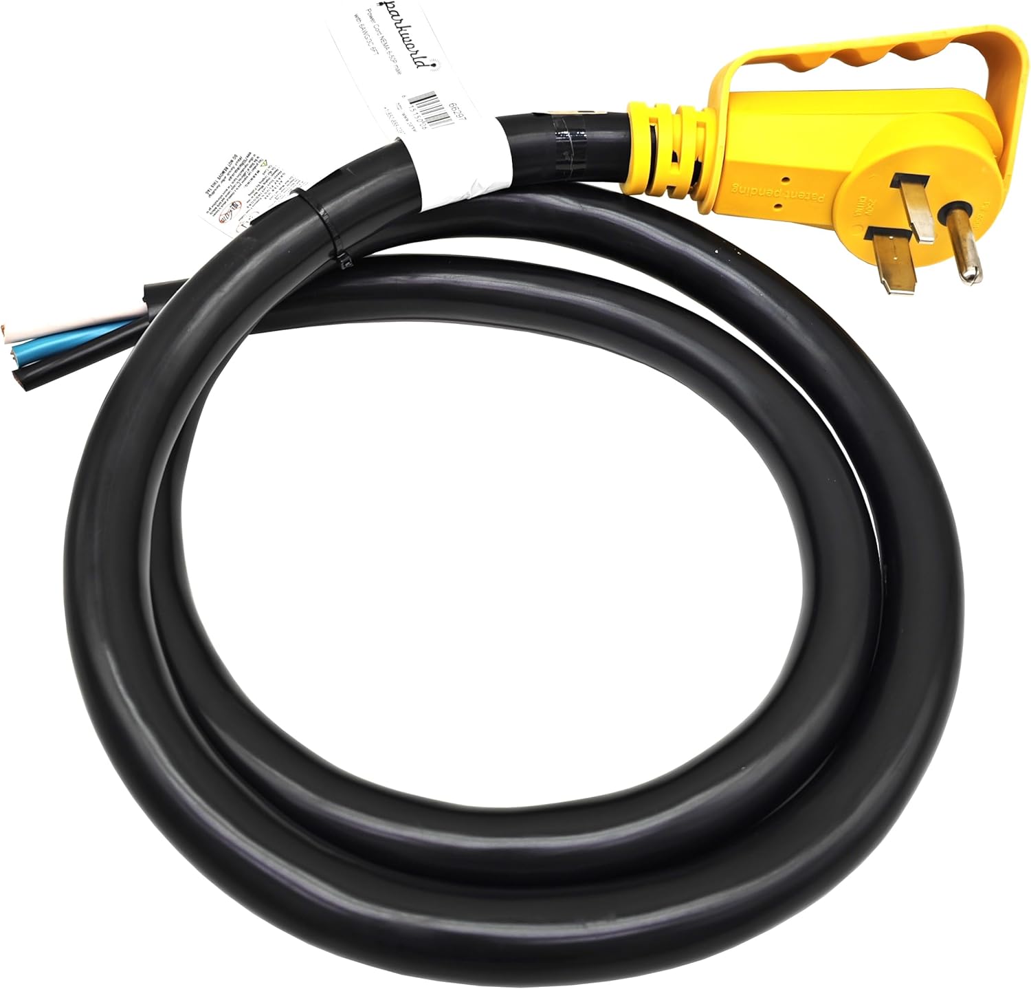 Parkworld NEMA 6-50 Plug Lighted with Handle Power Cord Set with STW 6AWG Cable (6FT)