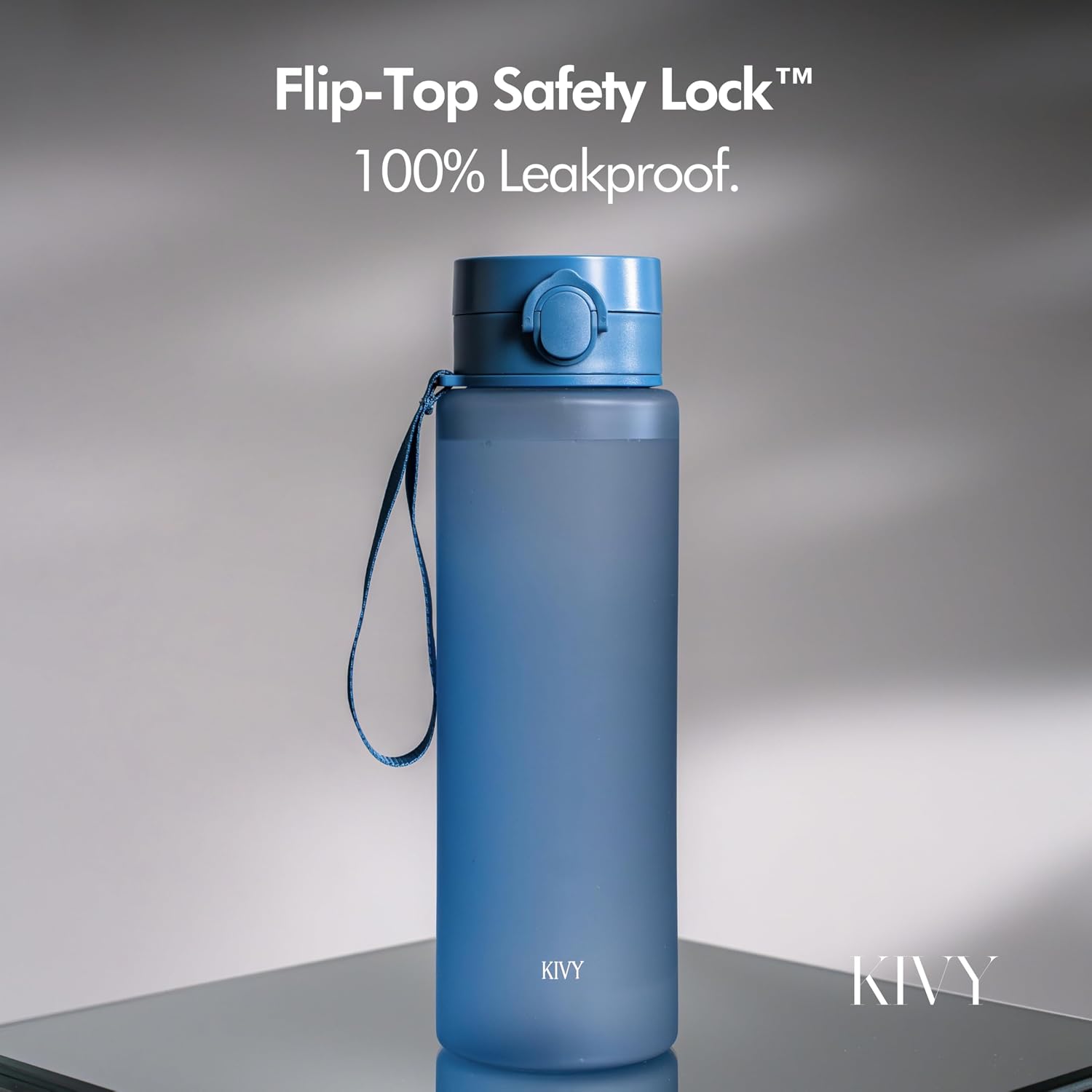 KIVY Tritan Water Bottle 50oz with Flip Lid - Leakproof & Dishwasher Safe image 3