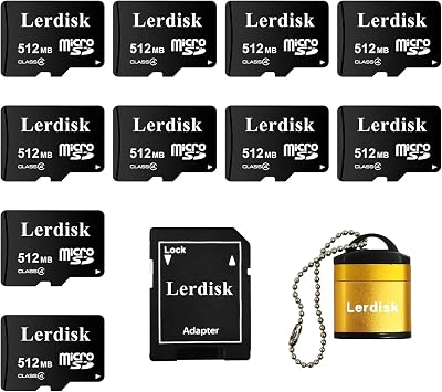 Factory Wholesale Micro SD Card 512MB 10" Pack Bulk Small Capacity, Only for Small Files, Not for Cameras, Cell Phones Not GB, 1024MB=1GB
