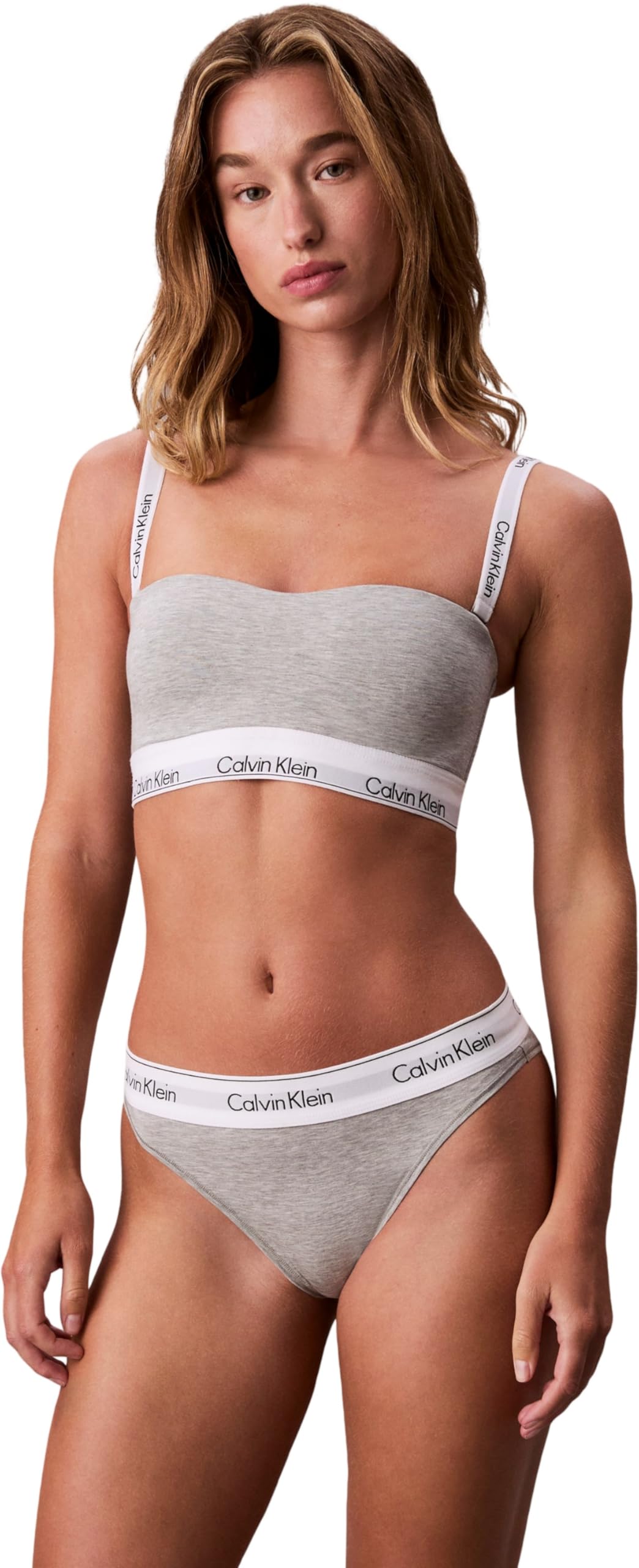 Calvin Klein - Women's Tanga - Icon Cotton Modal - Grey Heather - M