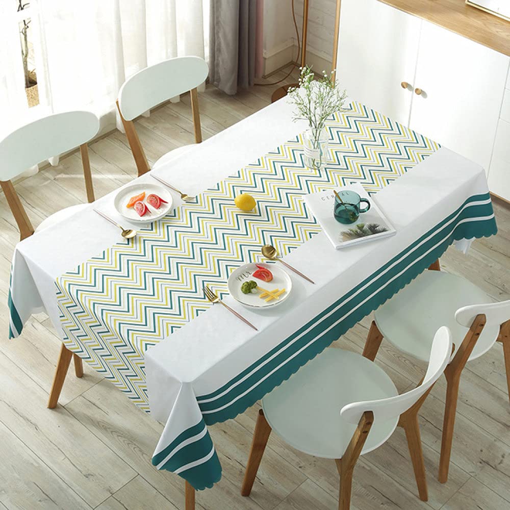 Nappe de table PVC étanche huile et eau protège table facile à nettoyer 135x220