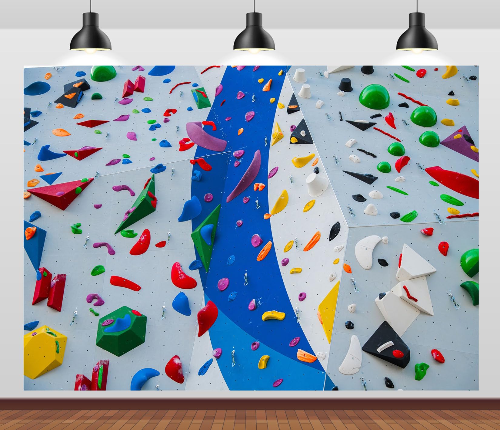 17x10FT (5.2x3m) Parete Arrampicata Colorata Sfondo Fotografico