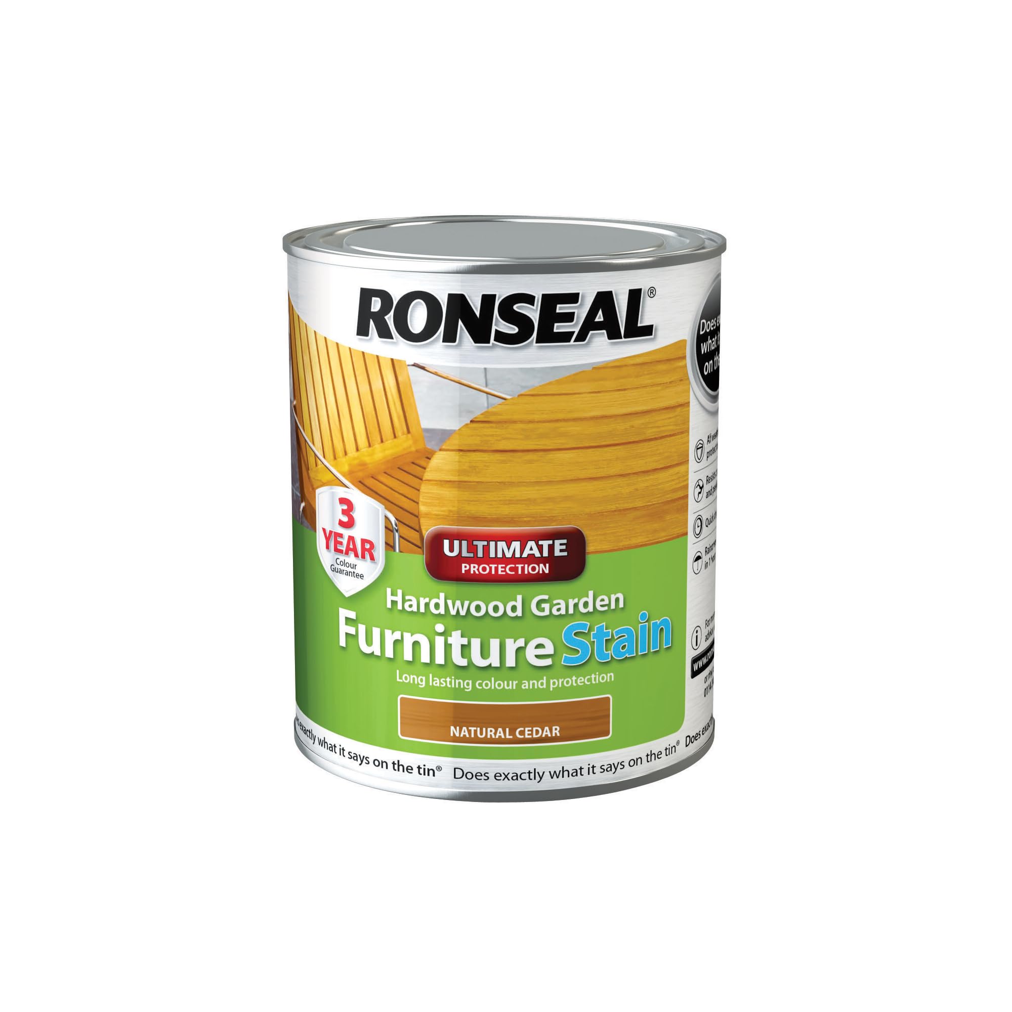 Ronseal HWFSNC750 Teinte pour meubles en bois dur Cèdre naturel 750 ml