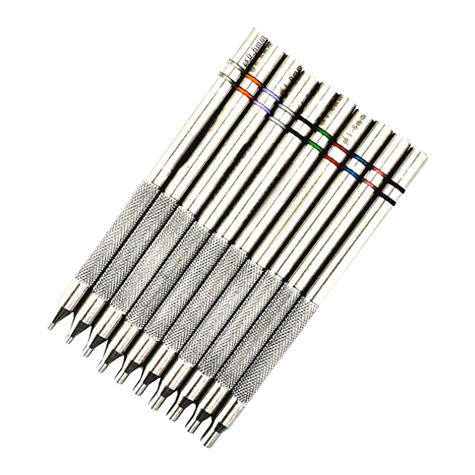 Harilla Kit d'outils de réparation pour Aiguilles de Montre, poussoirs, en Acier Inoxydable, pour horlogers et bijoutiers (Minutes et Secondes).