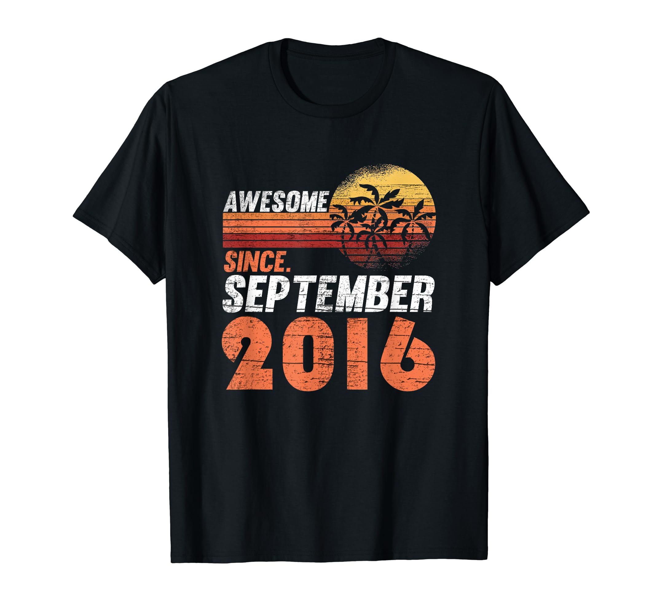 Redido Birthday 2016Awesome Since September 2016 Men Women Birthday T-Shirt