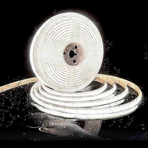 Miniatura 12 de Tiras de Luz LED para Exteriores, 2700K Blanco Cálido, Tiras LED IP67 de 24V, 10M/32.8FT, Tira de Luz LED COB Impermeable CRI90+ para Baño, Piscina,