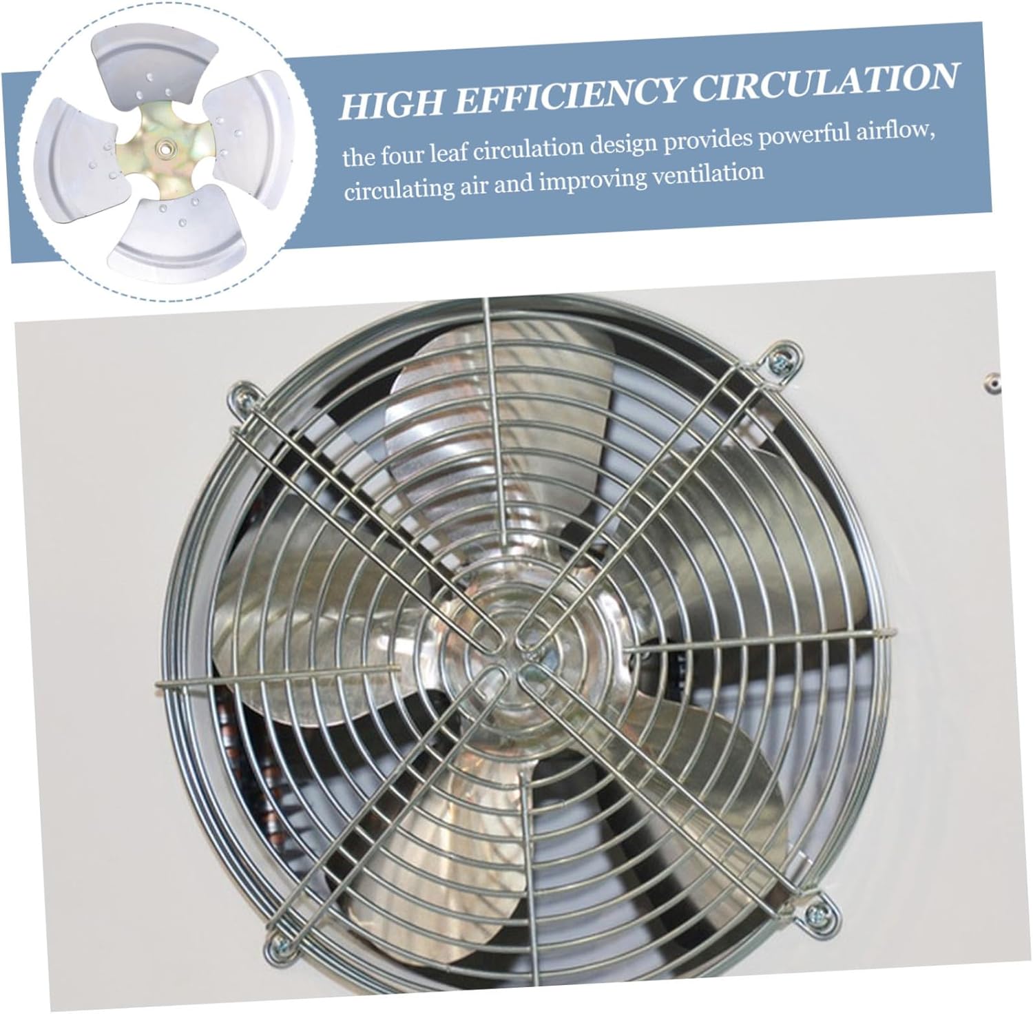 Hemobllo 305hole Electric Circulation Fan Blades Aluminum Alloy Leaves for Industrial Ventilation Low Noise Stainless Steel Fan Replacement Accessory