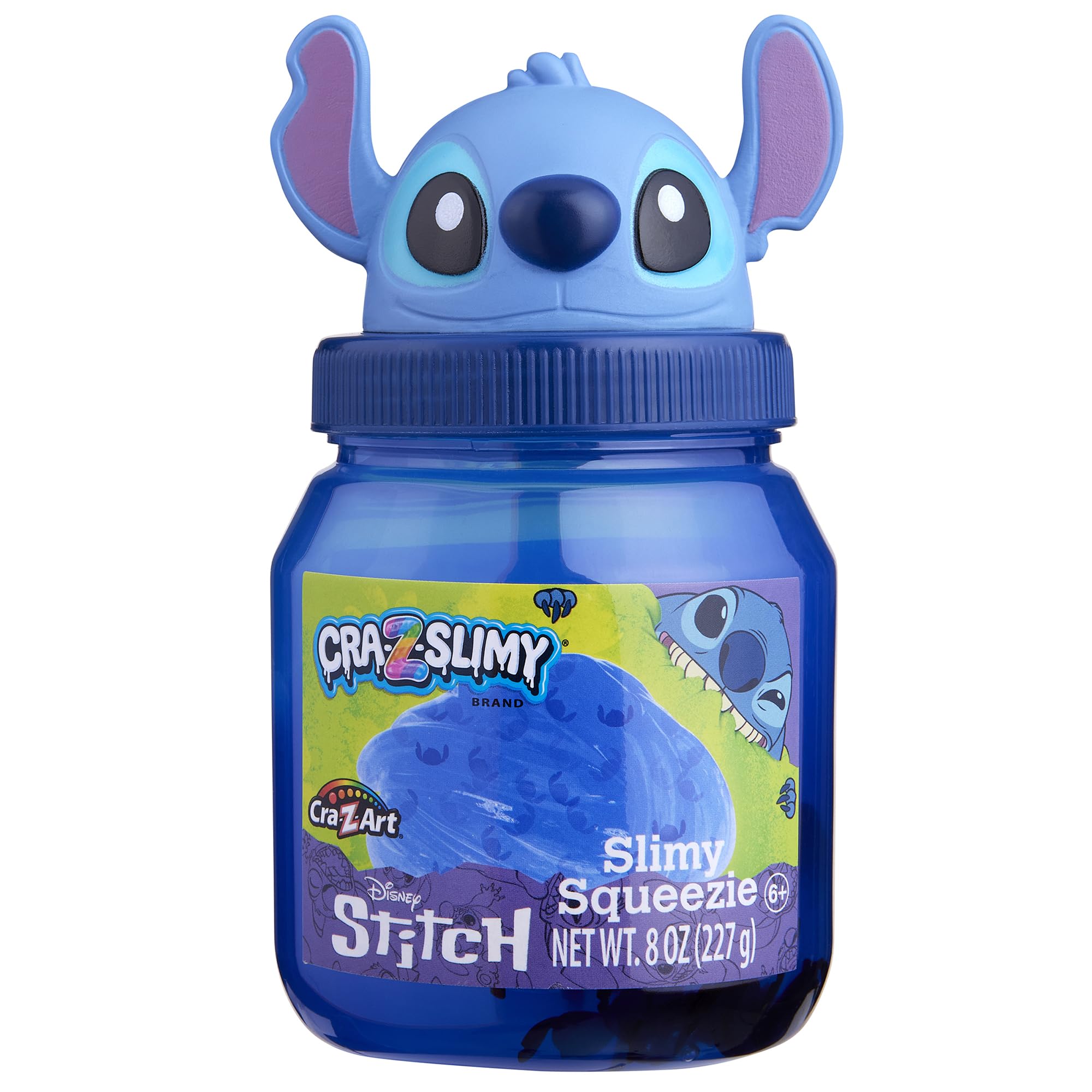 Amazon | Disney Stitch プレミアム既製スライム、8オンス光沢、伸縮性