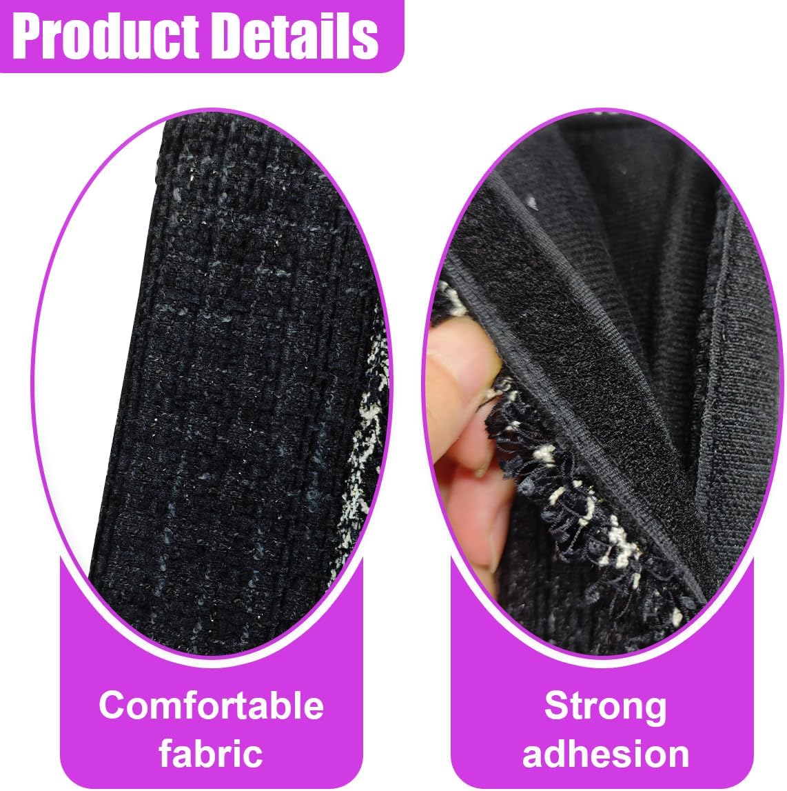 2PCS Car Seat Belt Covers, Soft Breathable Auto Harness Shoulder Pad Cushion, Comfort Driving Shoulder Pad Protector for Adults Kids Women & Men (Black) image 3