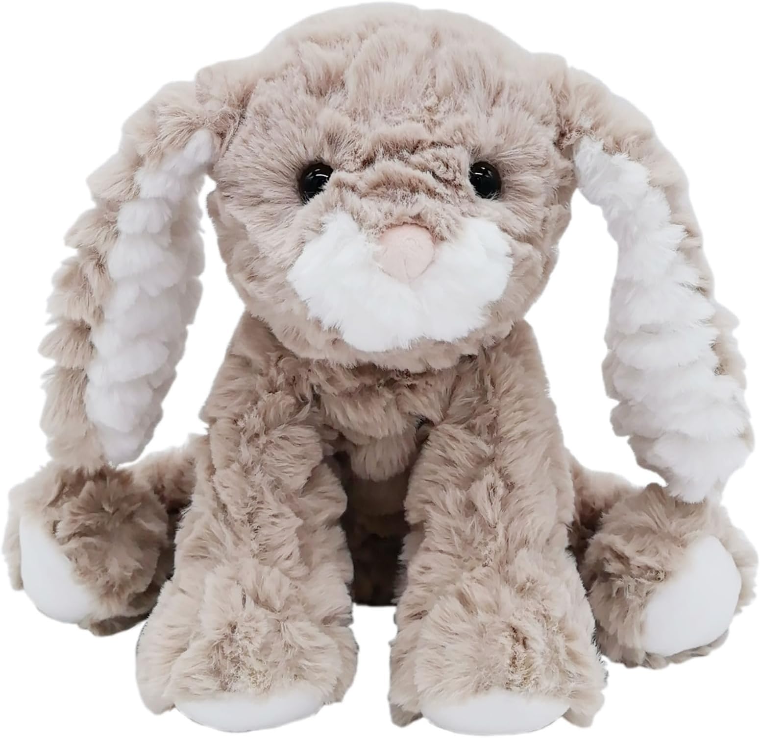 Bunny Stuffed Animal,9" Floppy Ears Safe Material Soft Washable Stuffed Bunny, Cute Bunny Plush Toy Rabbit Easter Birthday Gift for Boys and Girls Toddler Toys,Brown