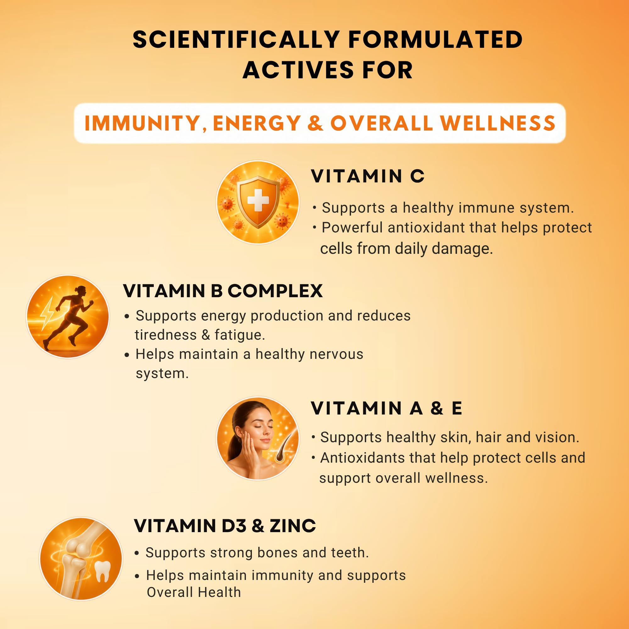 Multivitamin Gummies for Adults & Kids | Daily Vitamins for Immunity, Energy, Skin, Hair & Bone Health | Gluten-Free, Cruelty-Free Gummies | 30 Count — Amazon image 5