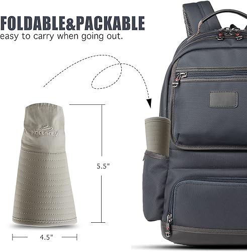 Miniatura 4 de Sombrero de sol para exteriores para hombre con protección UPF 50+, gorra de safari de ala ancha, sombrero de pesca con solapa para el cuello