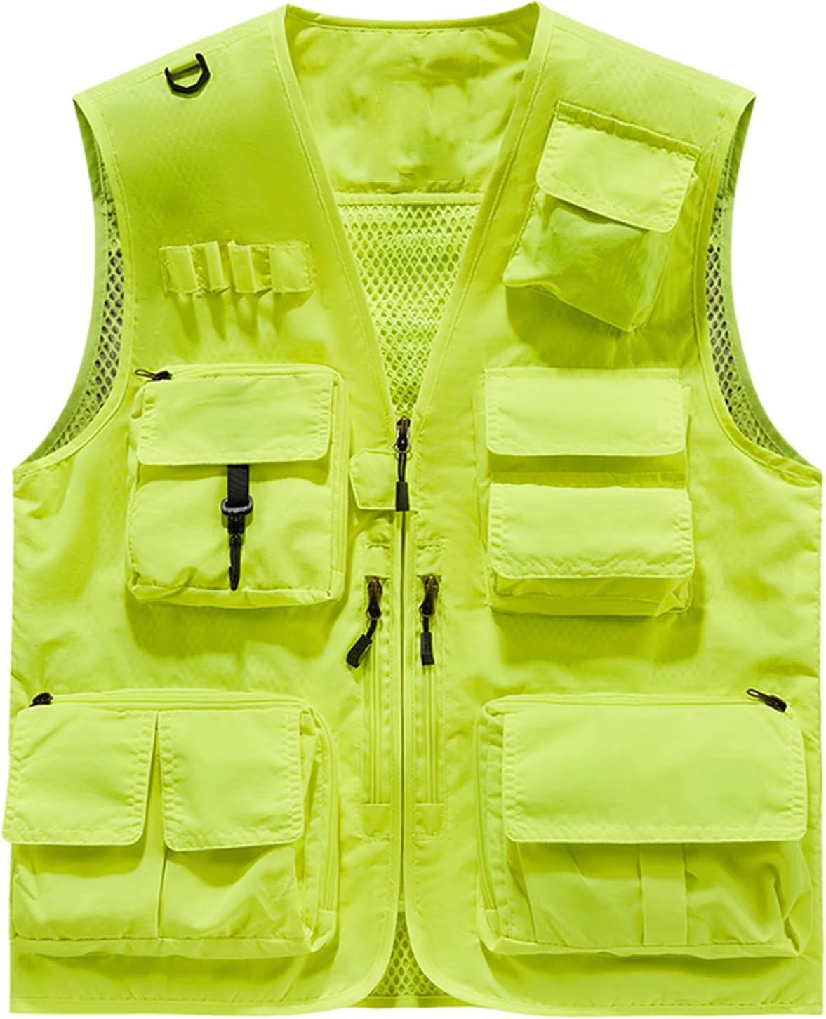 HGps8w Women's Outdoor Breathable Fishing Work Vest Quick Dry Cargo Travel Hiking Waistcoat Jacket with Multiple Pockets