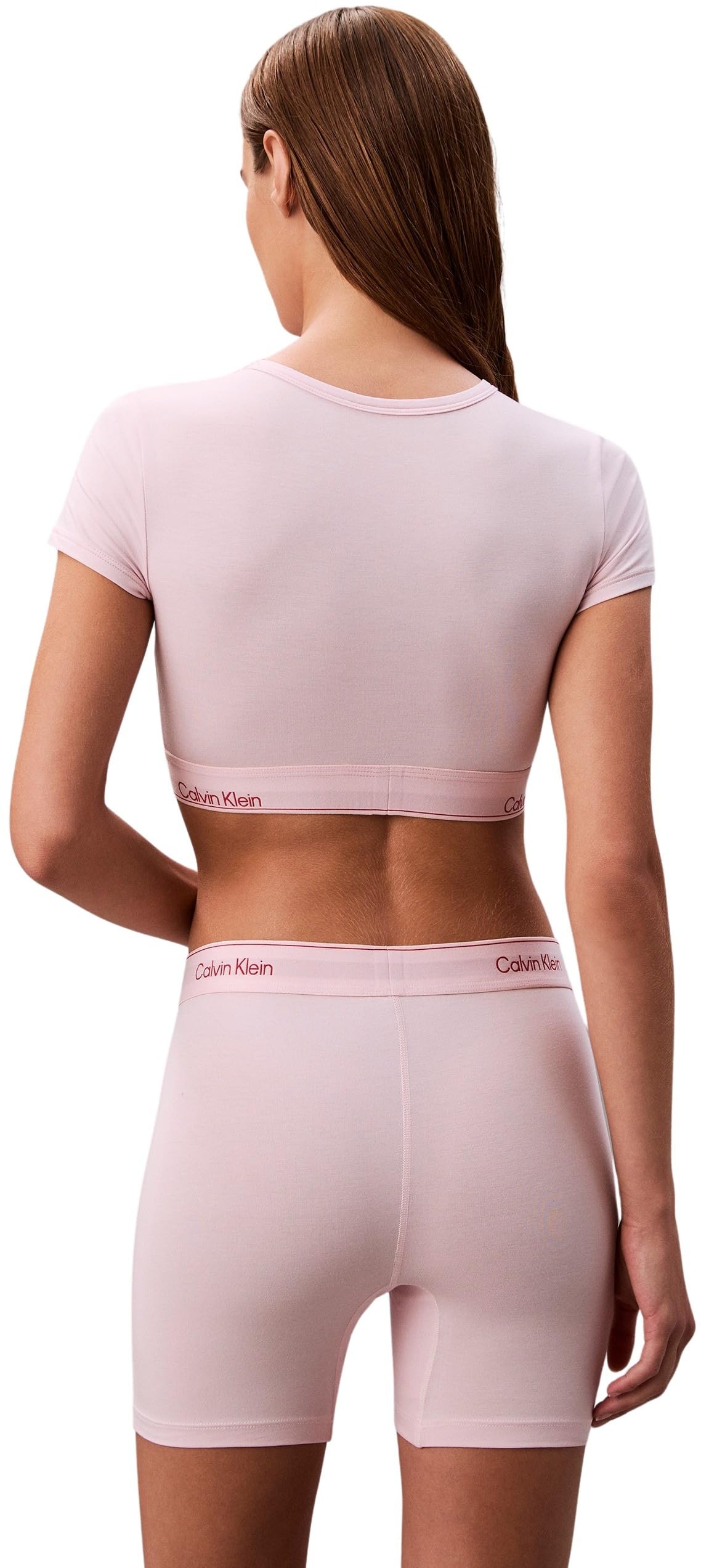Calvin Klein Sujetador Bralette Mujer Camiseta con Cuello Cerrado