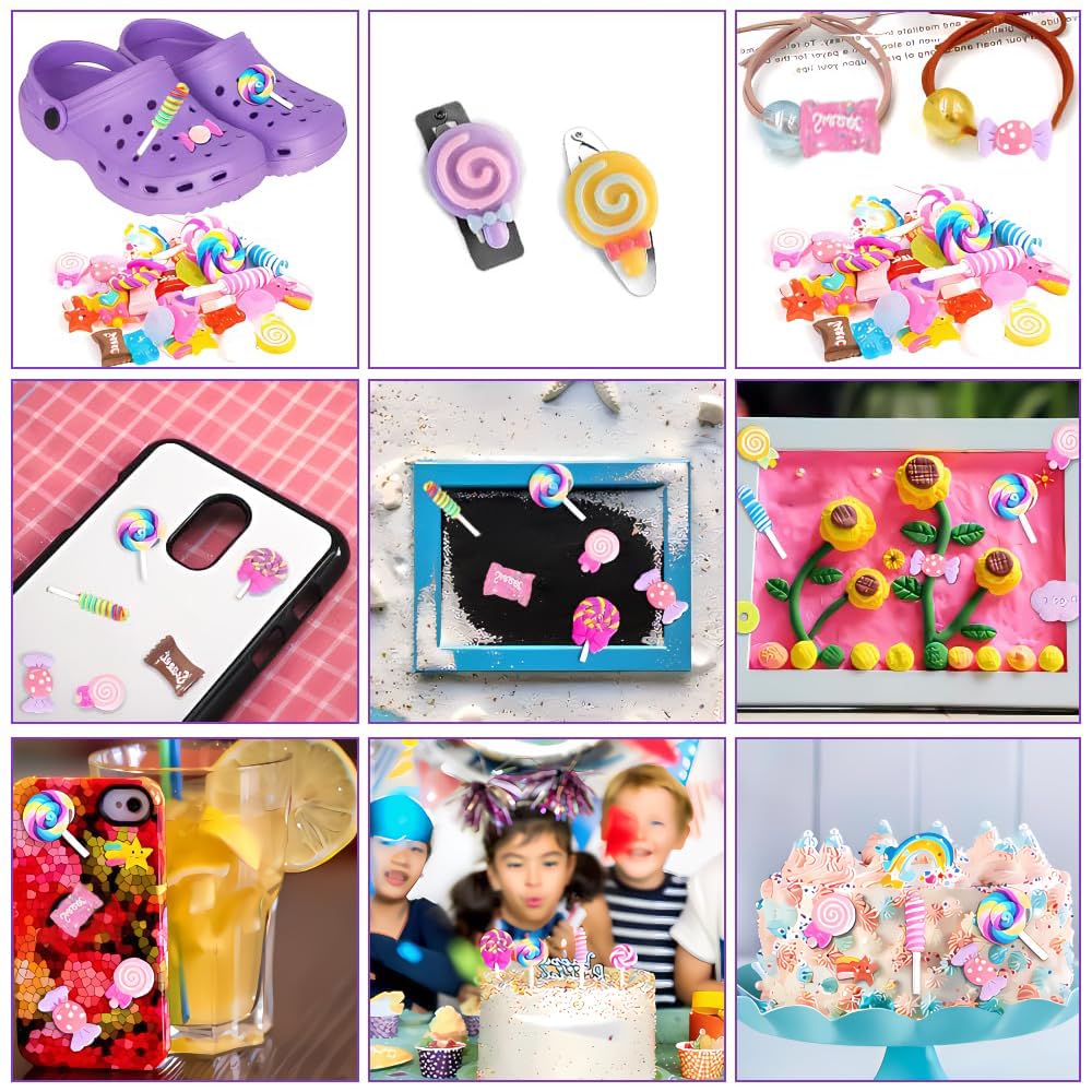 デコパーツ&ハンドメイド資材① Amazon | KDSSYFT デコパーツ 約50個 樹脂製 スイーツ デコ素材