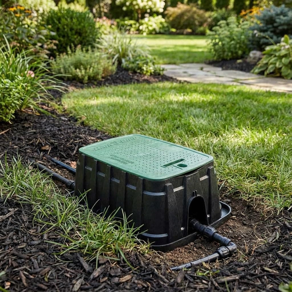 Suinga Arqueta Riego Super Jumbo R Bird VBSPHR 84x60x46 cm - Caja de Conexión Sistema Riego Automático, Resistente y de Alta Capacidad, negro