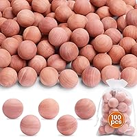 Vista 1 de Homode Cedar Balls, Cedar Blocks for Clothes Storage, 100 Pcs Cedar Balls for Closets and Drawers, Scented Cedar Wood Chips Cedar Closet Freshener