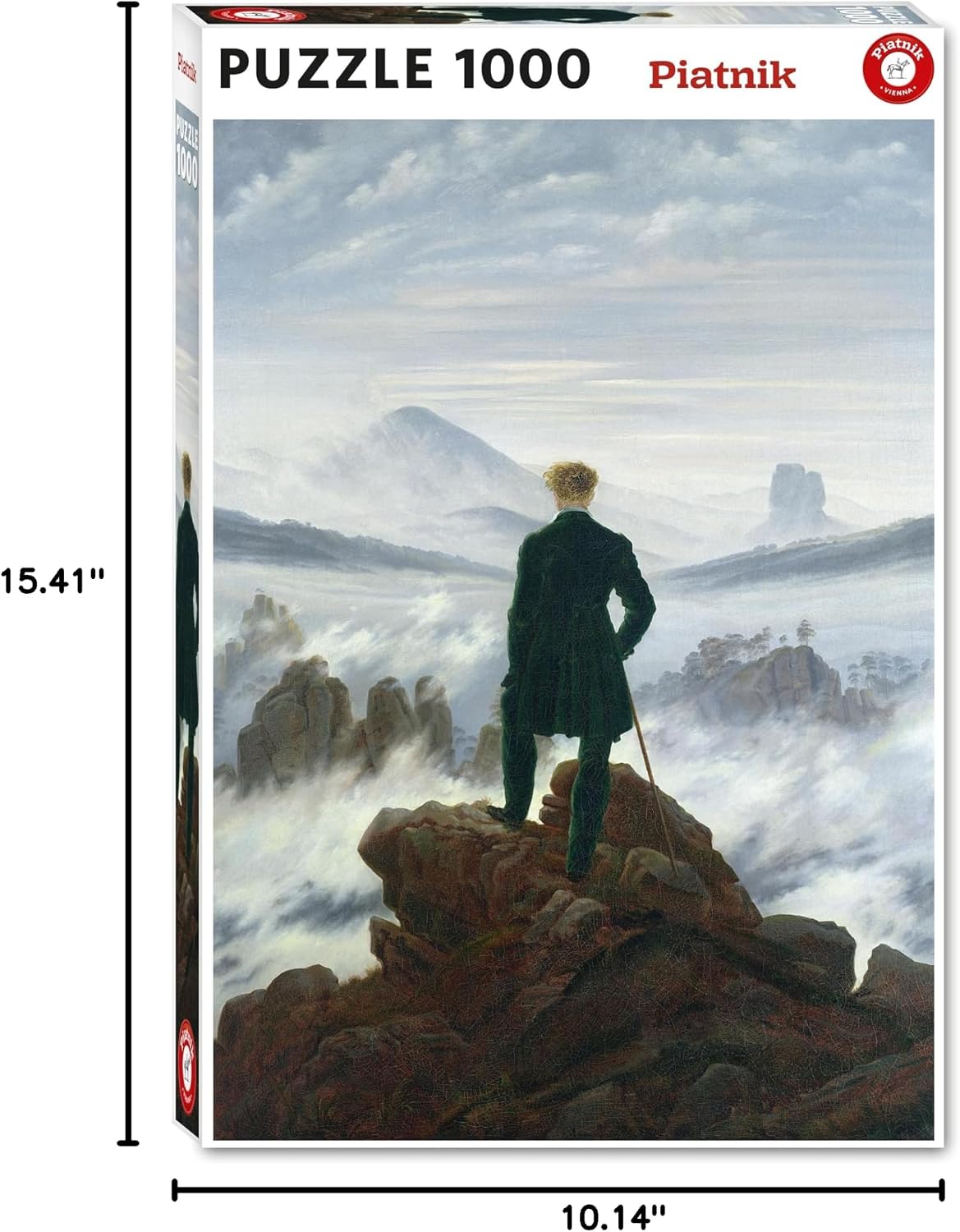 Piatnik Friedrich Wanderer über dem Nebelmeer Puzzle 1000 Pieces