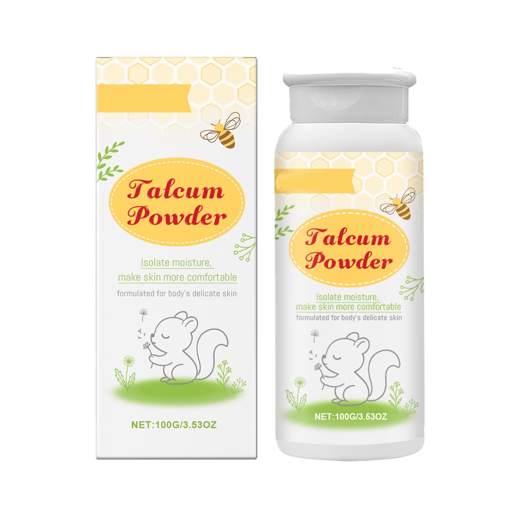 Baby Dusting Powder, Natural Baby Powder Talc, Talc-Free, Hypoallergenic, Safe and Gentle, Suitable for All Skin Types (1)