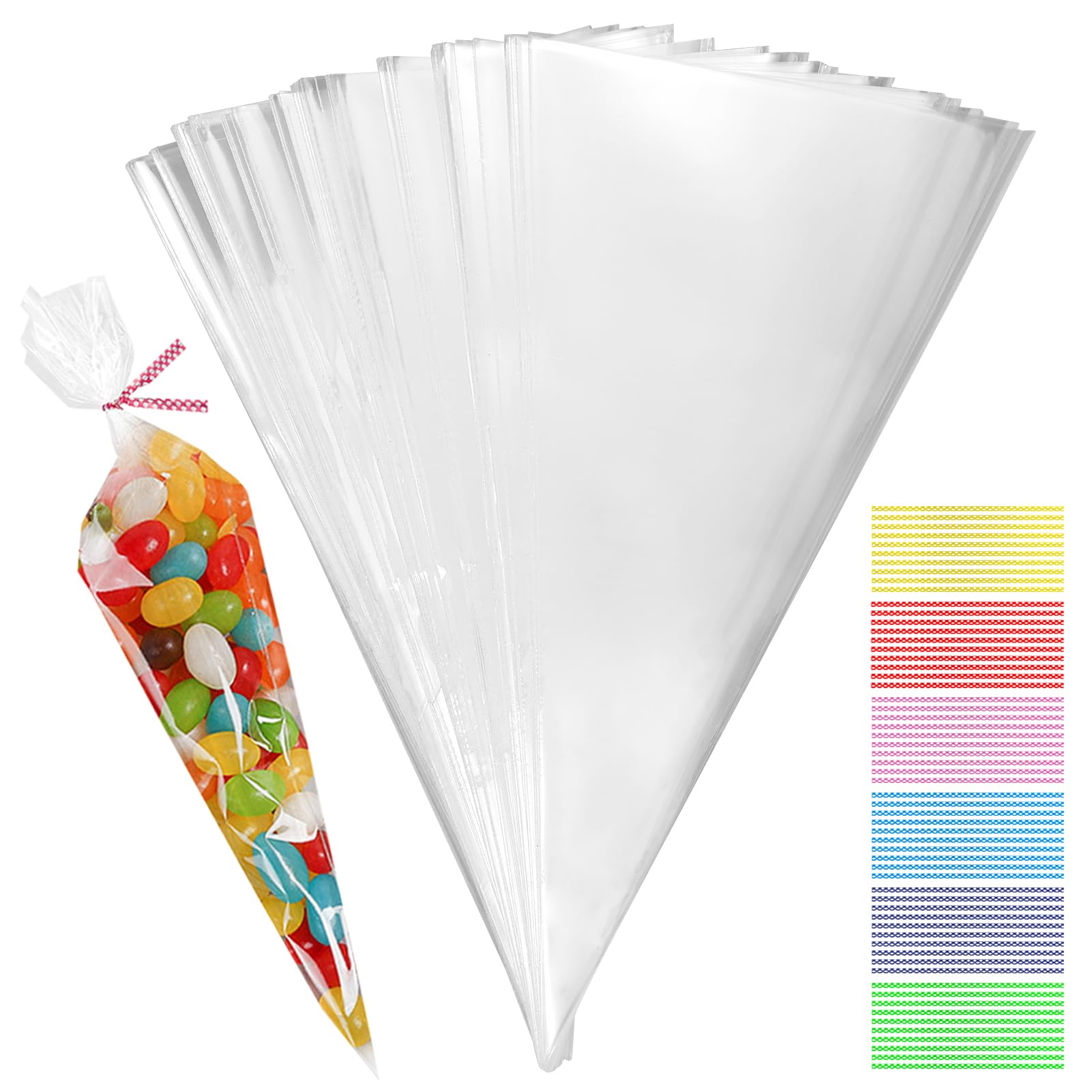 300 Sacchetti Cellophane Trasparenti 12x22 Cm - Bustine Adesive Richiudibili OPP Per Alimenti, Biscotti, Gioielli E Orecchini - Ideali Per Confezioni Regalo Fai-da-Te
