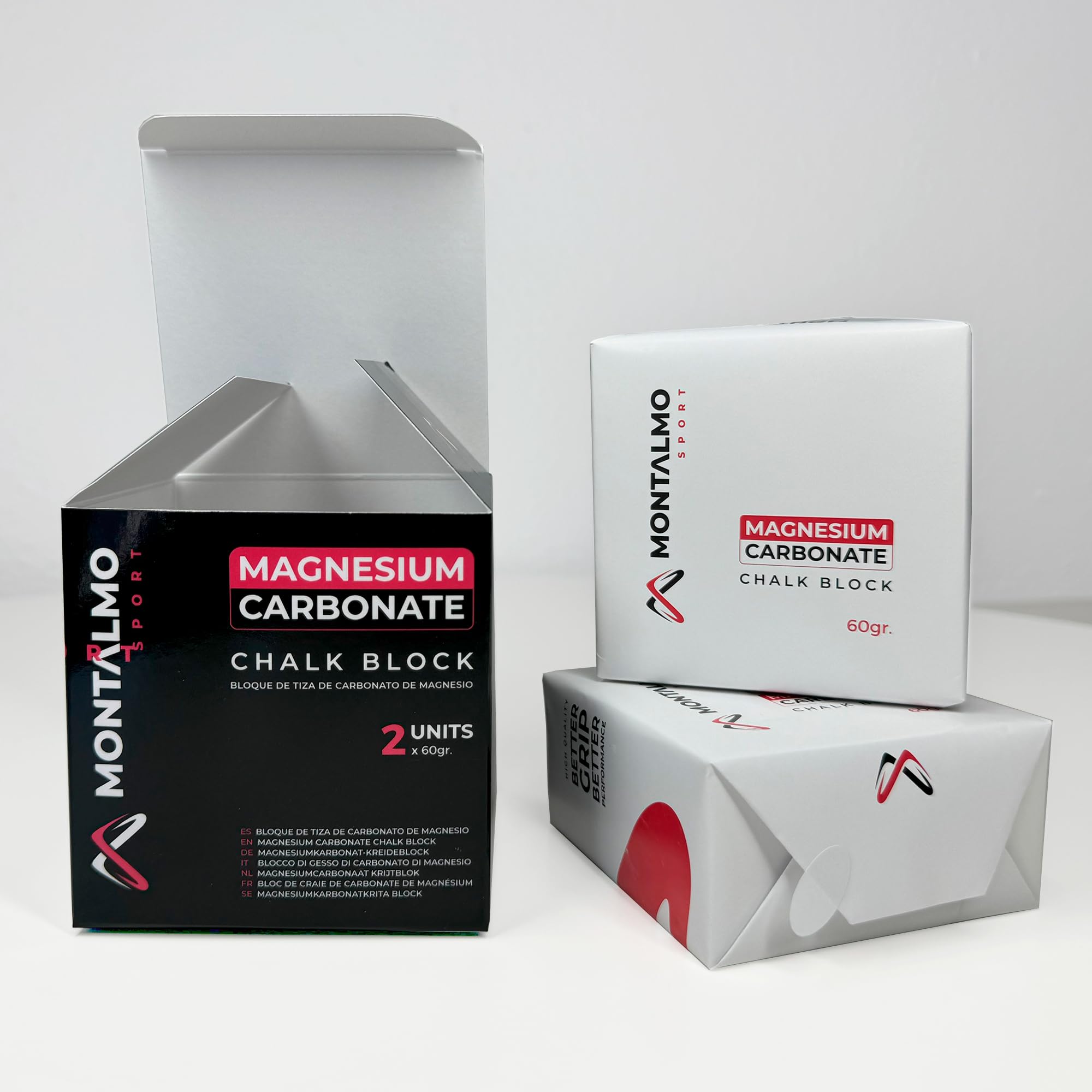 MONTALMO Bloques de Magnesio para Escalada, Crossfit, Calistenia, Halterofilia, Pole Dance, Kettlebell, Fitness, Entrenamiento Deportivo | Chalk Block | Tiza de Magnezia para Manos — view 7