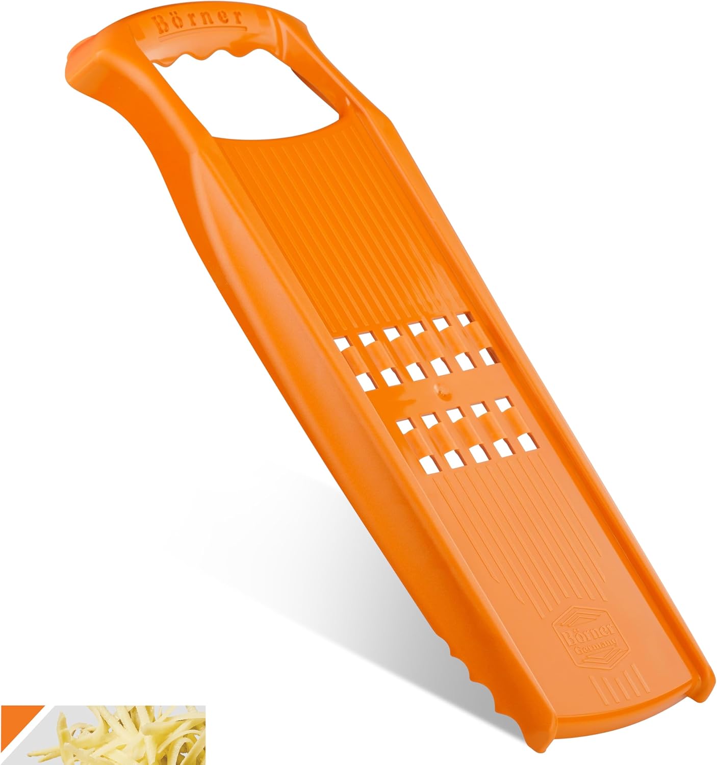 Börner Rösti PowerLine Potato Grater (White) • Vegetable Grater for Swiss Rösti (Potato Hash Browns) or Zucchini Fritters • Vegetable Shredder & Slicer ideal for Potatoes