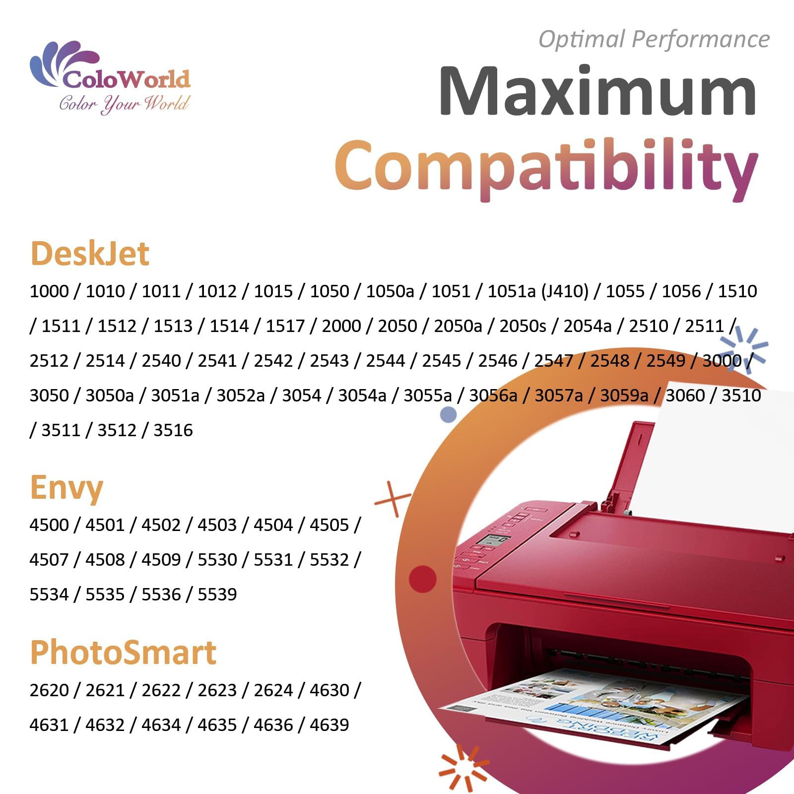 ColoWorld 301 cartucce di inchiostro nero, 301XL rigenerate per cartucce HP 301, compatibili con HP Envy 4500 4502 4504 5530, Deskjet 1050 1510 3630 3050 2050, OfficeJet 4630 3835 (1-Nero)