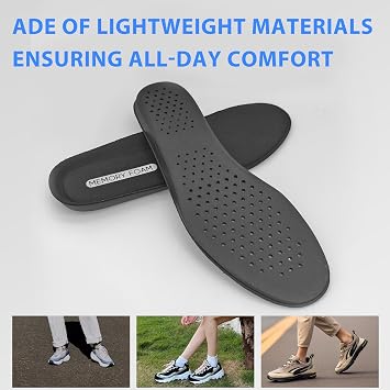 Memory Foam Insoles for Skechers Trainers – Soft Cushioning, Arch Support, Shock Absorption, Breathable Replacement Shoe Inserts (UK9)